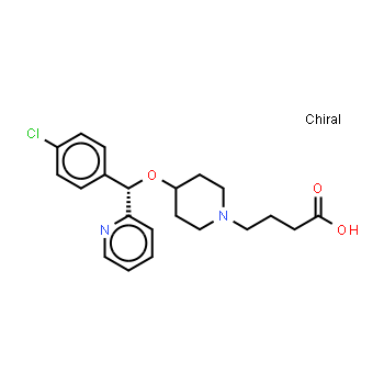 125602-71-3 | (+)-(S)-4-[4-[1-(4-chlorophenyl)-1-(2-pyridyl)methoxy]piperidin-1-yl]butyric acid