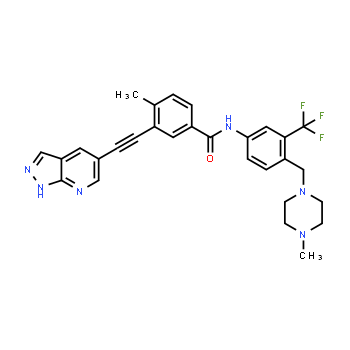 1257628-77-5 | 3-((1H-pyrazolo[3,4-b]pyridin-5-yl)ethynyl)-4-methyl-N-(4-((4-methylpiperazin-1-yl)methyl)-3-(trifluoromethyl)phenyl)benzamide