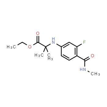 1258638-92-4 | N-[3-fluoro-4-[(methylamino)carbonyl]phenyl]-2-methyl-Alanine ethyl ester