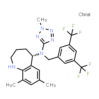 1259393-19-5 | (5S)-N-{[3,5-bis(trifluoromethyl)phenyl]methyl}-7,9-dimethyl-N-(2-methyl-2H-1,2,3,4-tetrazol-5-yl)-2,3,4,5-tetrahydro-1H-1-benzazepin-5-amine