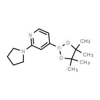 1259445-03-8 | 2-(pyrrolidin-1-yl)-4-(4,4,5,5-tetramethyl-1,3,2-dioxaborolan-2-yl)pyridine