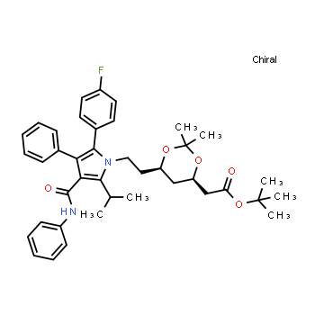 125971-95-1 | tert-Butyl (4R,6R)-2-[6-[2-[2-(4-Fluorophenyl)-5-isopropyl-3-phenyl-4-(phenylcarbamoyl)pyrrol-1-yl]ethyl]-2,2-dimethyl-1,3-dioxan-4-yl]acetate