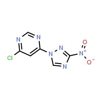 1260850-75-6 | 4-chloro-6-(3-nitro-1H-1,2,4-triazol-1-yl)pyrimidine