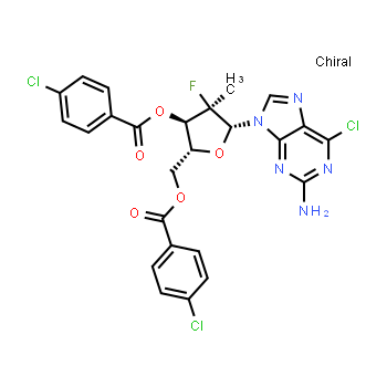 1294481-82-5 | (2R,3R,4R,5R)-5-(2-amino-6-chloro-9H-purin-9-yl)-2-[(4-chlorobenzoyloxy)methyl]-4-fluoro-4-methyloxolan-3-yl 4-chlorobenzoate