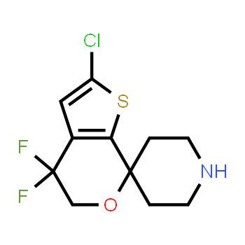 1307248-44-7 | 2'-chloro-4',4'-difluoro-4',5'-dihydrospiro[piperidine-4,7'-thieno[2,3-c]pyran]