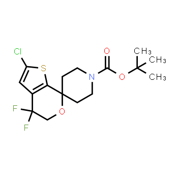 1307248-48-1 | tert-butyl 2'-chloro-4',4'-difluoro-4',5'-dihydrospiro[piperidine-4,7'-thieno[2,3-c]pyran]-1-carboxylate