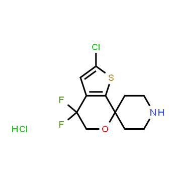 1307250-63-0 | 2'-chloro-4',4'-difluoro-4',5'-dihydrospiro[piperidine-4,7'-thieno[2,3-c]pyran] hydrochloride