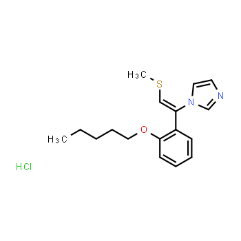 130773-02-3 | 1-[2-methylsulfanyl-1-(2-pentoxyphenyl)ethenyl]imidazole hydrochloride