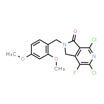 1312691-38-5 | 4,6-dichloro-2-[(2,4-dimethoxyphenyl)methyl]-7-fluoro-1H,2H,3H-pyrrolo[3,4-c]pyridin-3-one