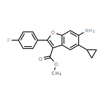 1331942-98-3 | methyl 6-amino-5-cyclopropyl-2-(4-fluorophenyl)-1-benzofuran-3-carboxylate