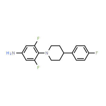 1332356-31-6 | 3,5-difluoro-4-[4-(4-fluorophenyl)piperidin-1-yl]aniline