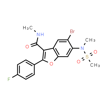 1333225-20-9 | 5-bromo-2-(4-fluorophenyl)-N-methyl-6-(N-methylmethanesulfonamido)-1-benzofuran-3-carboxamide