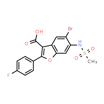 1333244-32-8 | 5-bromo-2-(4-fluorophenyl)-6-methanesulfonamido-1-benzofuran-3-carboxylic acid