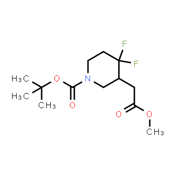 1334413-62-5 | tert-butyl 4,4-difluoro-3-(2-methoxy-2-oxoethyl)piperidine-1-carboxylate