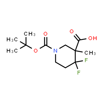 1334416-85-1 | 1-[(tert-butoxy)carbonyl]-4,4-difluoro-3-methylpiperidine-3-carboxylic acid