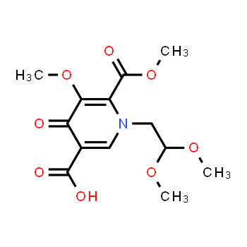 1335210-23-5 | 1-(2,2-dimethoxyethyl)-5-methoxy-6-(methoxycarbonyl)-4-oxo-1,4-dihydropyridine-3-carboxylic acid