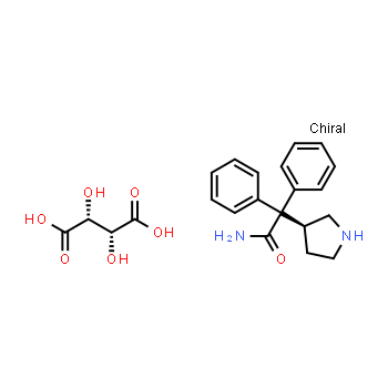 134002-26-9 | 3-(S)-(1-Carbamoyl-1,1-diphenylmethyl)pyrrolidine L-(+)-tartrate