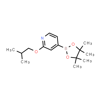 1346707-87-6 | 2-isobutoxy-4-(4,4,5,5-tetramethyl-1,3,2-dioxaborolan-2-yl)pyridine