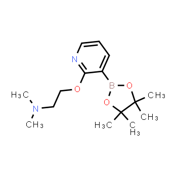 1351380-47-6 | N,N-dimethyl-2-((3-(4,4,5,5-tetramethyl-1,3,2-dioxaborolan-2-yl)pyridin-2-yl)oxy)ethanamine