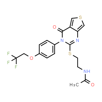 1356354-09-0 | N-[2-({4-oxo-3-[4-(2,2,2-trifluoroethoxy)phenyl]-3H,4H-thieno[3,4-d]pyrimidin-2-yl}sulfanyl)ethyl]acetamide