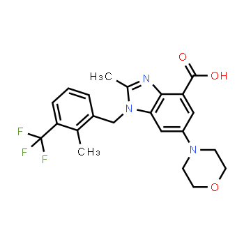 1372540-25-4 | 2-methyl-1-(2-methyl-3-(trifluoromethyl)benzyl)-6-morpholino-1H-benzo[d]imidazole-4-carboxylic acid