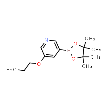 1375301-82-8 | 3-propoxy-5-(4,4,5,5-tetramethyl-1,3,2-dioxaborolan-2-yl)pyridine