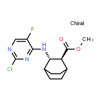 1383446-12-5 | rel-methyl (2S,3S)-3-[(2-chloro-5-fluoropyrimidin-4-yl)amino]bicyclo[2.2.2]octane-2-carboxylate