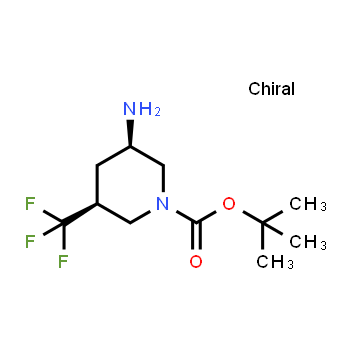 1392473-89-0 | (3r,​5s)​-​rel-1-​piperidinecarboxylic acid, 3-​amino-​5-​(trifluoromethyl)​-​, 1,​1-​dimethylethyl ester