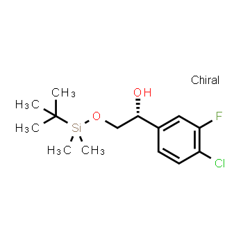 1395078-43-9 | (1R)-2-[(tert-butyldimethylsilyl)oxy]-1-(4-chloro-3-fluorophenyl)ethan-1-ol