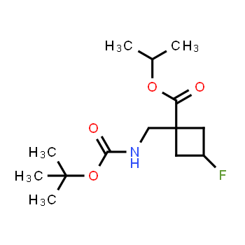 1403767-16-7 | propan-2-yl 1-({[(tert-butoxy)carbonyl]amino}methyl)-3-fluorocyclobutane-1-carboxylate