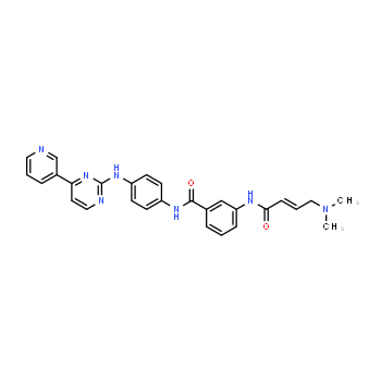 1408064-71-0 | (E)-3-(4-(dimethylamino)but-2-enamido)-N-(4-((4-(pyridin-3-yl)pyrimidin-2-yl)amino)phenyl)benzamide