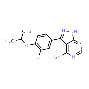 1408087-64-8 | 1H-Pyrazolo[3,4-d]pyrimidin-4-amine, 3-[3-fluoro-4-(1-methylethoxy)phenyl]-