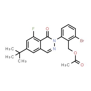 1413063-73-6 | [2-bromo-6-(6-tert-butyl-8-fluoro-1-oxo-1,2-dihydrophthalazin-2-yl)phenyl]methyl acetate