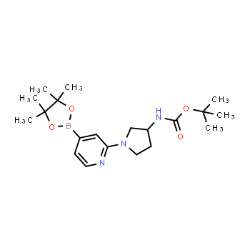 1417191-84-4 | tert-butyl (1-(4-(4,4,5,5-tetramethyl-1,3,2-dioxaborolan-2-yl)pyridin-2-yl)pyrrolidin-3-yl)carbamate