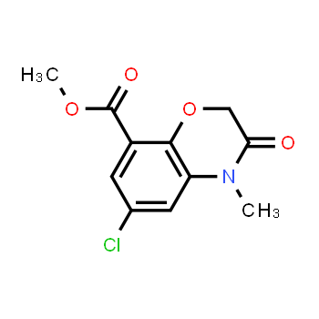 141761-83-3 | 6-Chloro-3,4-dihydro-4-methyl-3-oxo-2H-1,4-benzoxazine-8-carboxylic acid methyl ester