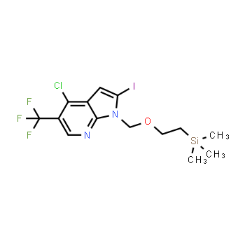 1420885-94-4 | 4-chloro-2-iodo-5-(trifluoromethyl)-1-{[2-(trimethylsilyl)ethoxy]methyl}-1H-pyrrolo[2,3-b]pyridine