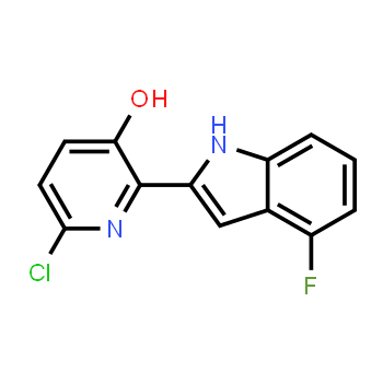 1426942-84-8 | 6-chloro-2-(4-fluoro-1H-indol-2-yl)pyridin-3-ol