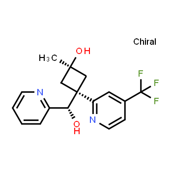 1432051-63-2 | (αS)-α-[cis-3-Hydroxy-3-methyl-1-[4-(trifluoromethyl)-2-pyridinyl]cyclobutyl]-2-pyridinemethanol