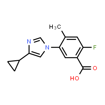 1448508-47-1 | 5-(4-cyclopropyl-1H-imidazol-1-yl)-2-fluoro-4-methylbenzoic acid