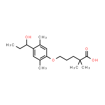 1477561-10-6 | 5-[4-(1-hydroxypropyl)-2,5-dimethylphenoxy]-2,2-dimethylpentanoic acid