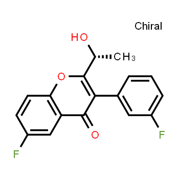 1479107-10-2 | 4H-1-Benzopyran-4-one, 6-fluoro-3-(3-fluorophenyl)-2-[(1R)-1-hydroxyethyl]-