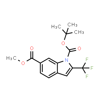 1492900-83-0 | 1-tert-butyl 6-methyl 2-(trifluoromethyl)-1H-indole-1,6-dicarboxylate