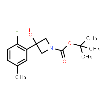 1493550-86-9 | tert-butyl 3-(2-fluoro-5-methylphenyl)-3-hydroxyazetidine-1-carboxylate