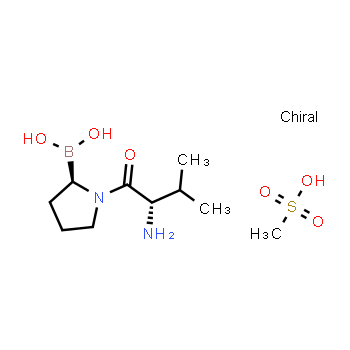 150080-09-4 | methanesulfonic acid compound with ((R)-1-((S)-2-amino-3-methylbutanoyl)pyrrolidin-2-yl)boronic acid (1:1)