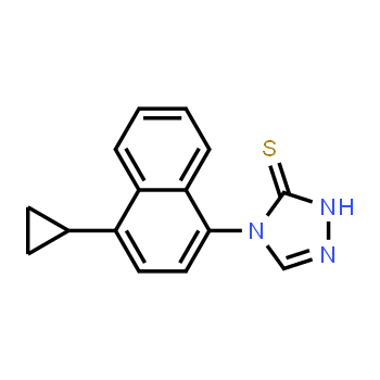 1533519-84-4 | 4-(4-cyclopropylnaphthalen-1-yl)-1H-1,2,4-triazole-5(4H)-thione