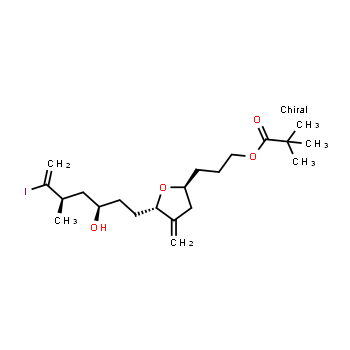 157322-47-9 | 3-[(2S,5S)-5-[(3R,5R)-3-Hydroxy-6-iodo-5-methylhept-6-enyl]-4-methylideneoxolan-2-yl]propyl 2,2-dimethylpropanoate