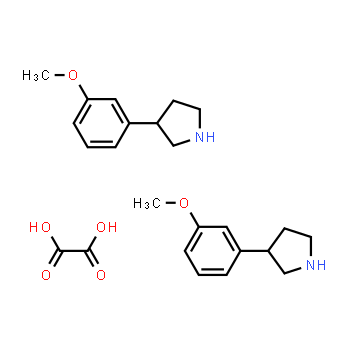 1610028-40-4 | 3-(3-Methoxyphenyl)pyrrolidine oxalate(2:1)