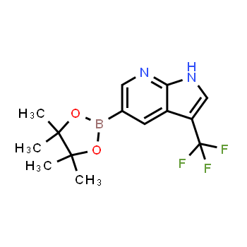 1620574-99-3 | 3-trifluoromethyl-5-(tetramethyl-1,3,2-dioxaborolan-2-yl)-1h-pyrrolo[2,3-b]pyridine