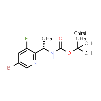 1628106-75-1 | tert-butyl N-[(1S)-1-(5-bromo-3-fluoropyridin-2-yl)ethyl]carbamate