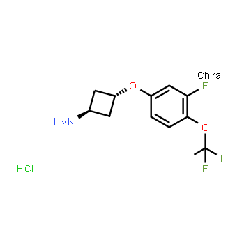 1630907-37-7 | cyclobutanamine, 3-(3-fluoro-4-trifluoromethoxyphenoxy)-, hydrochloride (1:1), trans-